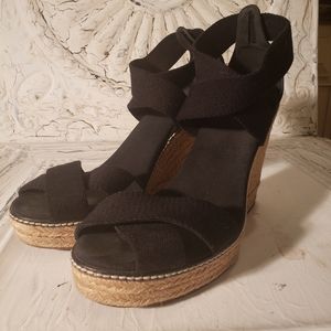 Tory Burch Wedge Cross Strap Espadrilles